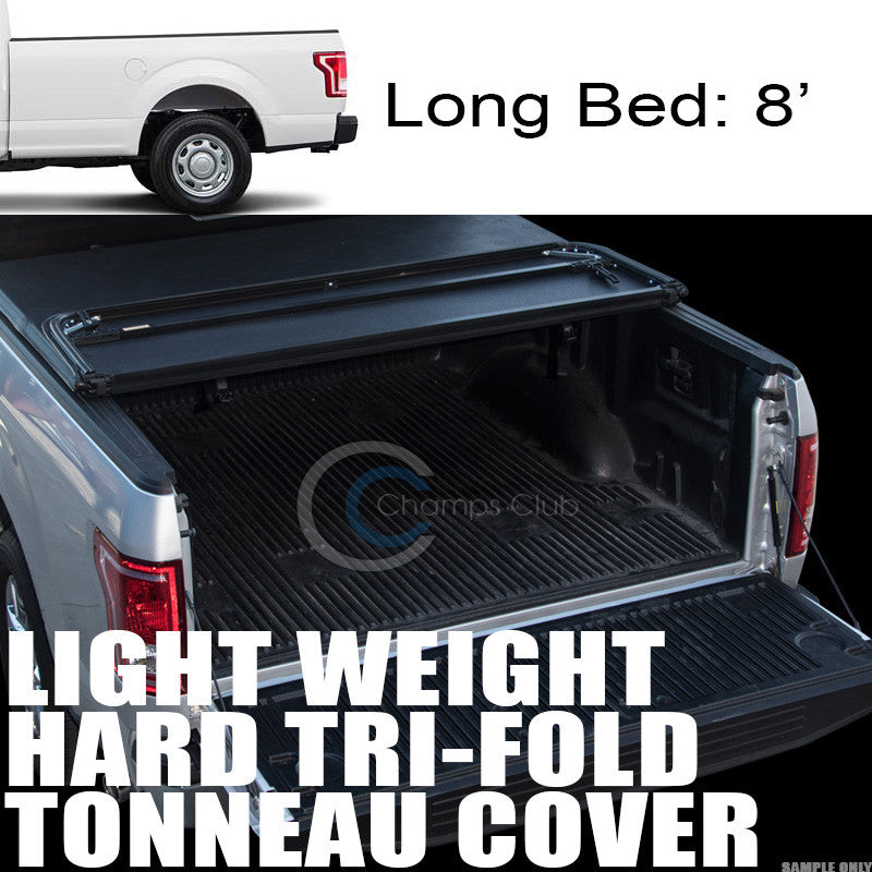 TRI-FOLD HARD TONNEAU COVER LW 15-17 FORD F150 REGULAR/SUPER CAB 8'/96