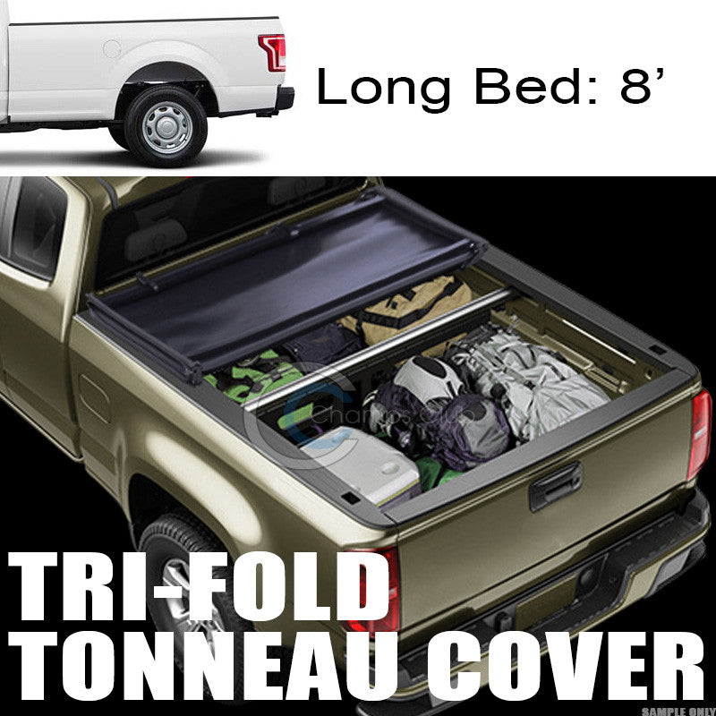 TRI-FOLD SOFT TONNEAU COVER 15-17 FORD F150 REGULAR/SUPER CAB 8 FT 96