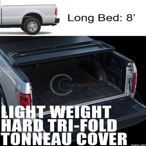 TRI-FOLD HARD TONNEAU COVER LW 99-16 F250/F350/F450 SUPERDUTY 8 FT 96