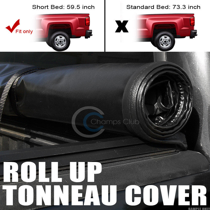 ROLL-UP SOFT TONNEAU COVER FOR 05-16 FRONTIER CREW CAB/09+ EQUATOR 5 FT 60