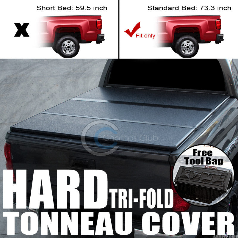 TRI-FOLD SOLID TONNEAU COVER TOOL BAG FOR 05-16 FRONTIER KING/CREW/EQUATOR 6 FT