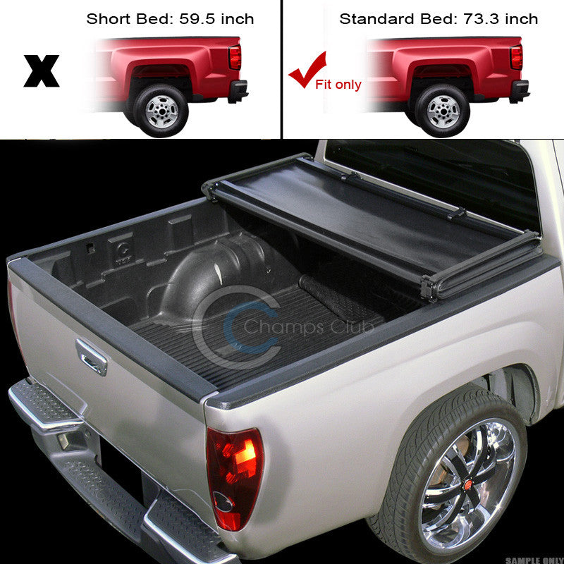 TRI-FOLD SOFT TONNEAU COVER FOR 05-16 FRONTIER KING/CREW 09 EQUATOR 6 FT 72