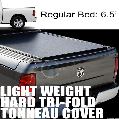 TRI-FOLD HARD TONNEAU COVER LW 09-17 DODGE RAM BOX 6.4' CARGO MANAGEMENT SYSTEM