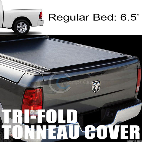 TRI-FOLD SOFT TONNEAU COVER 09-17 DODGE RAM BOX 6.4/6.5' CARGO MANAGEMENT SYSTEM