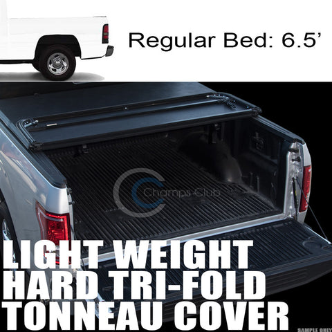 TRI-FOLD HARD TONNEAU COVER LW 94-02 DODGE RAM STANDARD/EXTENDED/CREW 6.5 FT BED