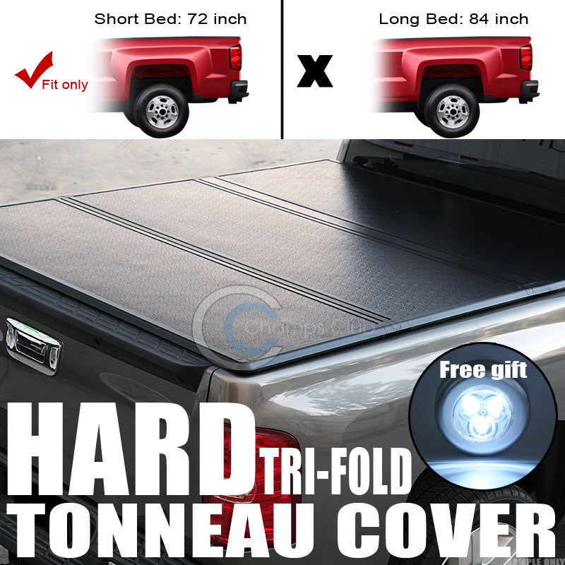 TRI-FOLD SOLID TONNEAU COVER TRUNK LID JR 83-11 FORD RANGER/94+ B-SERIES 6' BED