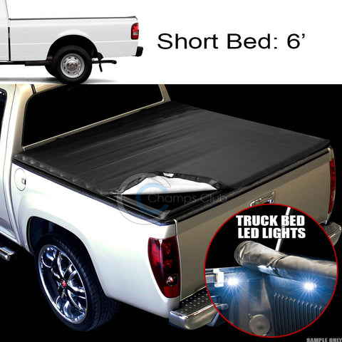 SNAP-ON TONNEAU COVER+16X LED LIGHTS 83-11 FORD RANGER 6 FT 72