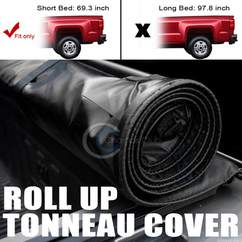 LO-ROLL SOFT TONNEAU COVER 04-07 CHEVY SILVERADO/GMC SIERRA CREW CAB 5.8 FT BED