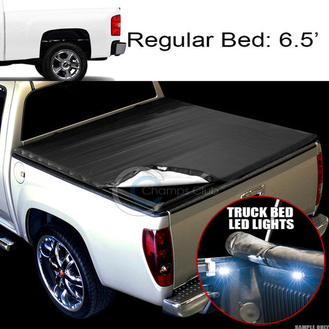 SNAP-ON TONNEAU COVER+16X LED LIGHTS 07-14 SILVERADO/SIERRA 6.5 FT 78