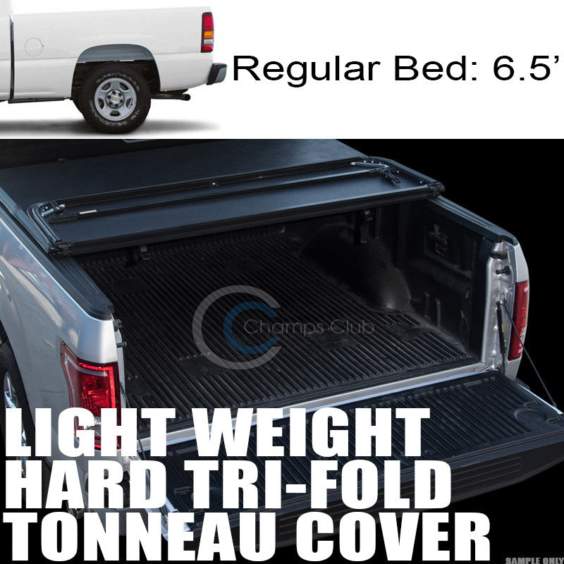 TRI-FOLD HARD TONNEAU COVER LW 99-07 CHEVY SILVERADO/GMC SIERRA 6.5 FT SHORT BED