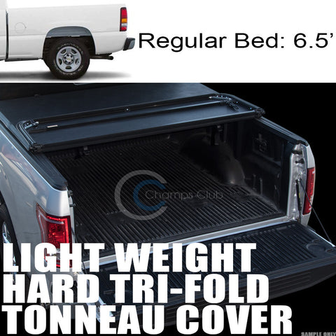 TRI-FOLD HARD TONNEAU COVER LW 99-07 CHEVY SILVERADO/GMC SIERRA 6.5 FT SHORT BED