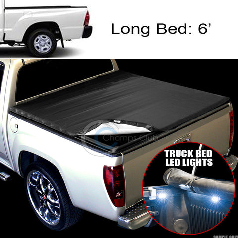 SNAP-ON TONNEAU COVER+16X LED LIGHTS 05-15 TOYOTA TACOMA 6 FT 72