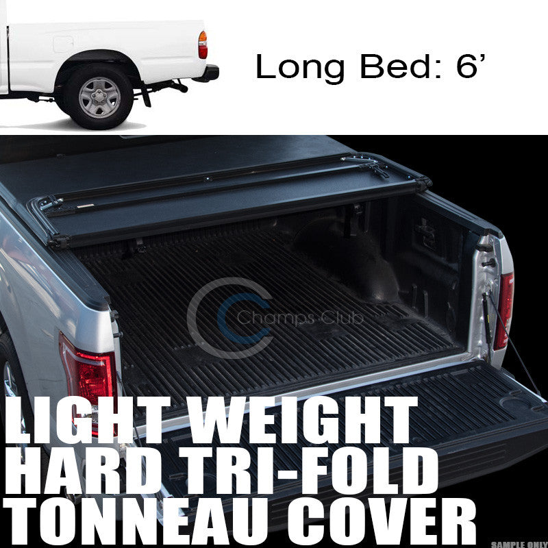 TRI-FOLD HARD TONNEAU COVER LW 95-04 TOYOTA TACOMA 89-94 PICKUP 6'/72