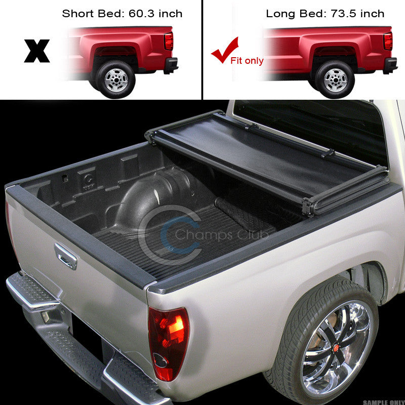 TRI-FOLD SOFT TONNEAU COVER 95-04 TOYOTA TACOMA 89-94 PICKUP TRUCK 6' SHORT BED