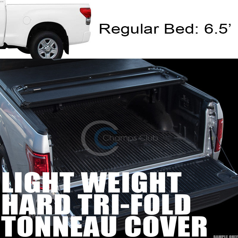 TRI-FOLD HARD TONNEAU COVER LW 07-16 TOYOTA TUNDRA FLEETSIDE CAB 6.5 FT 78