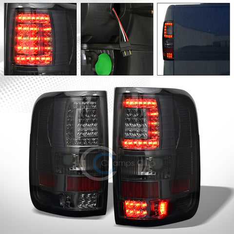 SMOKE CLEAR C STYLE LED TAIL LIGHTS REAR BRAKE LAMP AW 04-08 FORD F150 STYLESIDE