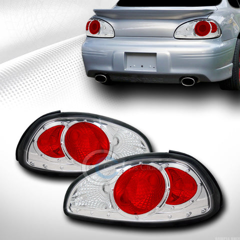 DEPO CHROME ALTEZZA TAIL LIGHTS REAR BRAKE LAMPS 1997-2003 PONTIAC GRAND PRIX