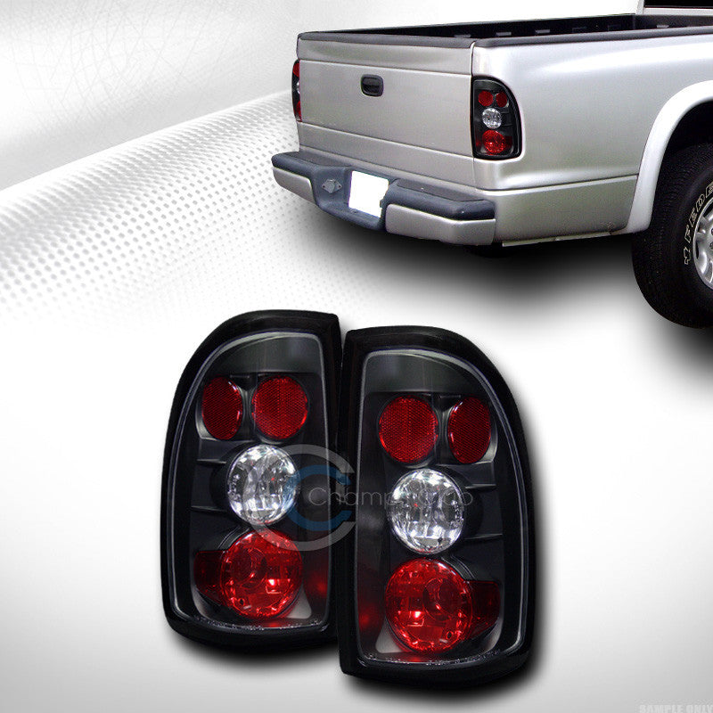 JDM BLK ALTEZZA TAIL LIGHTS REAR BRAKE LAMPS 1997-2004 DODGE DAKOTA TRUCK CAB JY