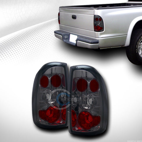 SMOKE ALTEZZA TAIL LIGHTS REAR BRAKE LAMPS 1997-2004 DODGE DAKOTA TRUCK CAB JY