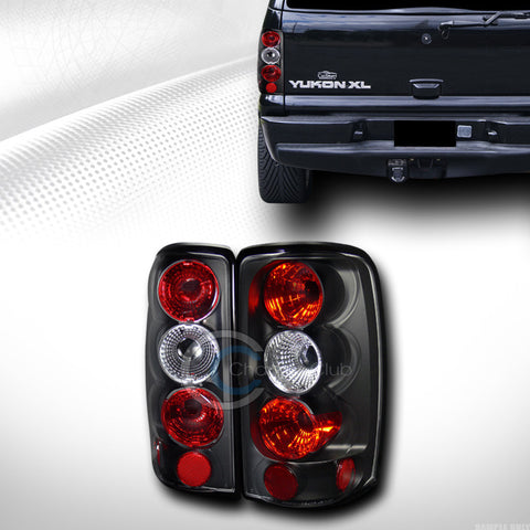 BLACK ALTEZZA TAIL LIGHTS LAMPS 2000-2006 CHEVY SUBURBAN TAHOE/GMC YUKON DENALI