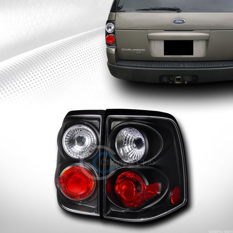 BLACK HOUSING ALTEZZA TAIL LIGHTS BRAKE LAMPS 2002-2005 FORD EXPLORER 4D SUV JY