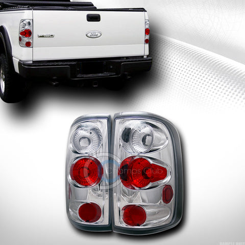 EURO CHROME ALTEZZA TAIL LIGHTS LAMPS 2004-2008 FORD F150 TRUCK CAB STYLESIDE