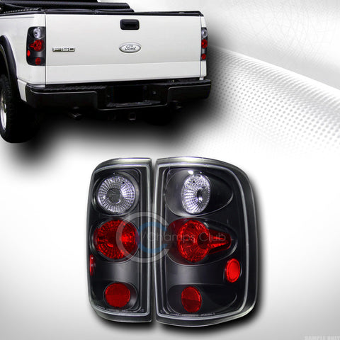 BLACK HOUSING ALTEZZA TAIL LIGHTS LAMPS 2004-2008 FORD F150 TRUCK CAB STYLESIDE