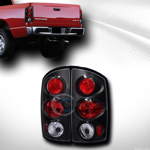 BLACK HOUSING ALTEZZA TAIL LIGHTS LAMPS 2002-2006 DODGE RAM 1500 2500 PICKUP JY