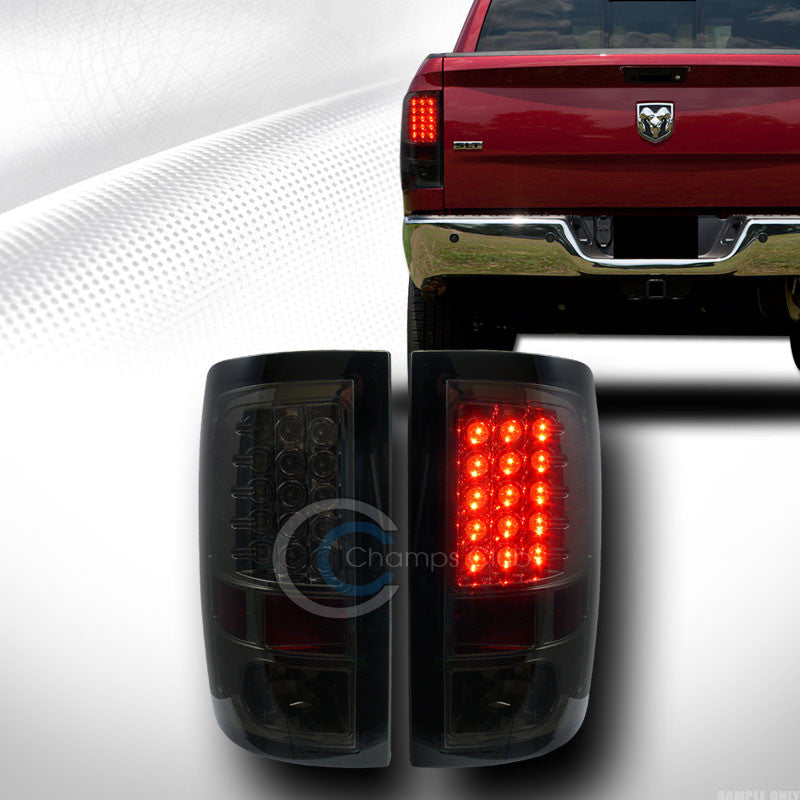 SMOKE TINT LENS LED TAILLIGHTS TAILLAMPS BRAKE LAMPS JY 09/10-16 DODGE RAM TRUCK