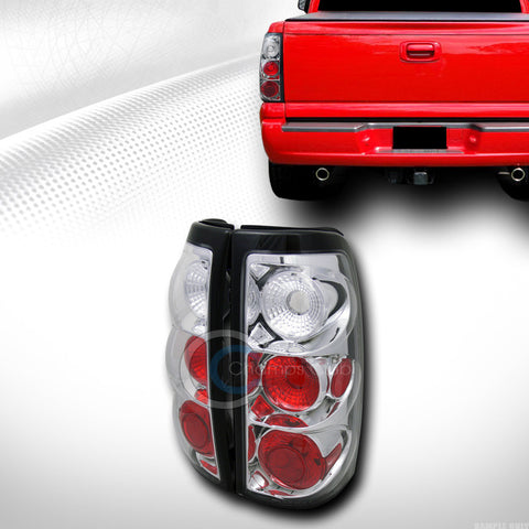 EURO CHROME ALTEZZA TAIL LIGHTS BRAKE LAMPS L+R 2003-2006 CHEVY SILVERADO PICKUP