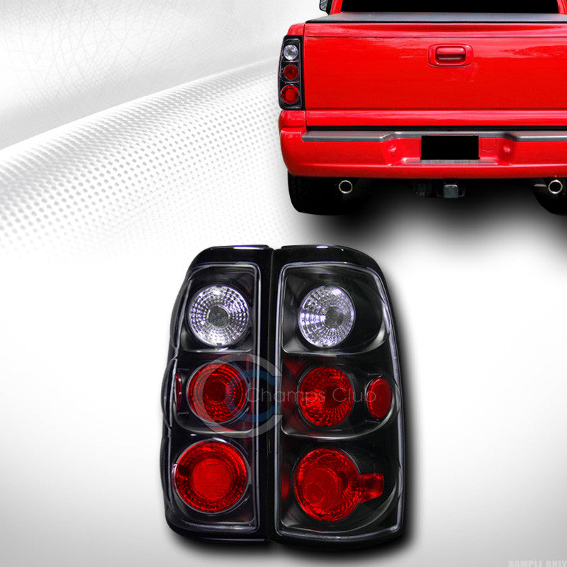 BLK HOUSING ALTEZZA TAIL LIGHTS BRAKE LAMPS L+R 2003-2006 CHEVY SILVERADO PICKUP