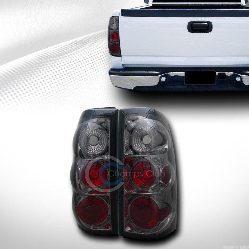 SMOKE TINT ALTEZZA TAIL LIGHTS LAMPS 1999-2002 SILVERADO/GMC SIERRA TRUCK CAB JY