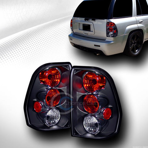 EURO BLACK HOUSING ALTEZZA TAIL LIGHTS BRAKE LAMP JY 2002-2009 CHEVY TRAILBLAZER