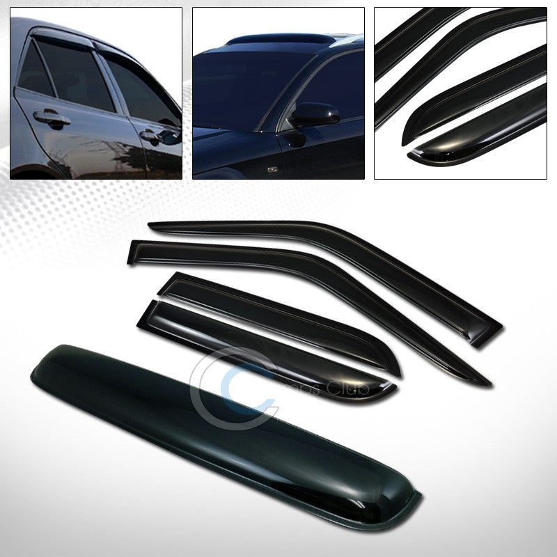 SMOKE SUN SHADE VENT WINDOW VISORS+SUNROOF MOON ROOF GUARD 90-95 TOYOTA 4RUNNER