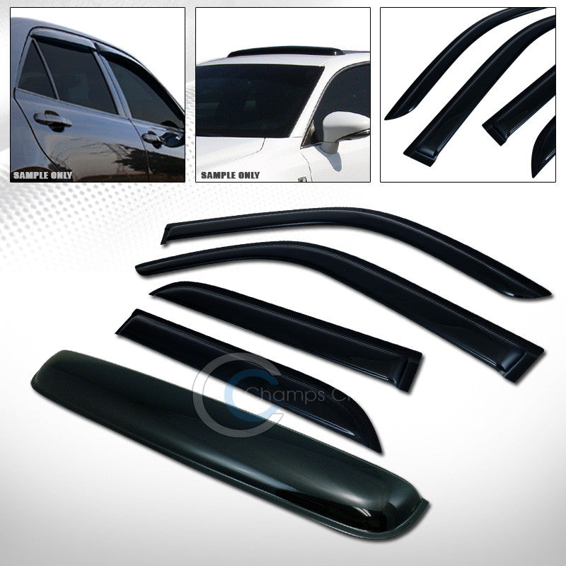 SMOKE SUN SHADE VENT WINDOW VISORS+SUNROOF MOON ROOF GUARD 96-02 TOYOTA 4RUNNER