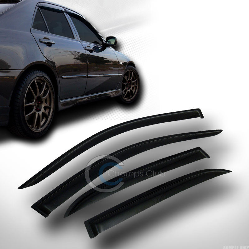 SUN/RAIN GUARD SMOKE VENT SHADE DEFLECTOR WINDOW VISOR 03-07 HONDA ACCORD 4D 4DR