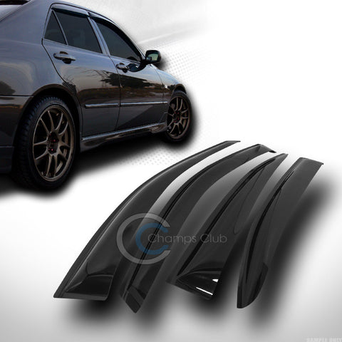 SUN/RAIN GUARD SMOKE VENT SHADE DEFLECTOR WINDOW VISOR 08-12 HONDA ACCORD 4D 4DR