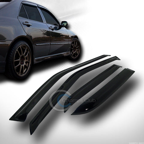 SUN/RAIN GUARD SMOKE VENT SHADE DEFLECTOR WINDOW VISOR 4P 90-93 HONDA ACCORD 4DR