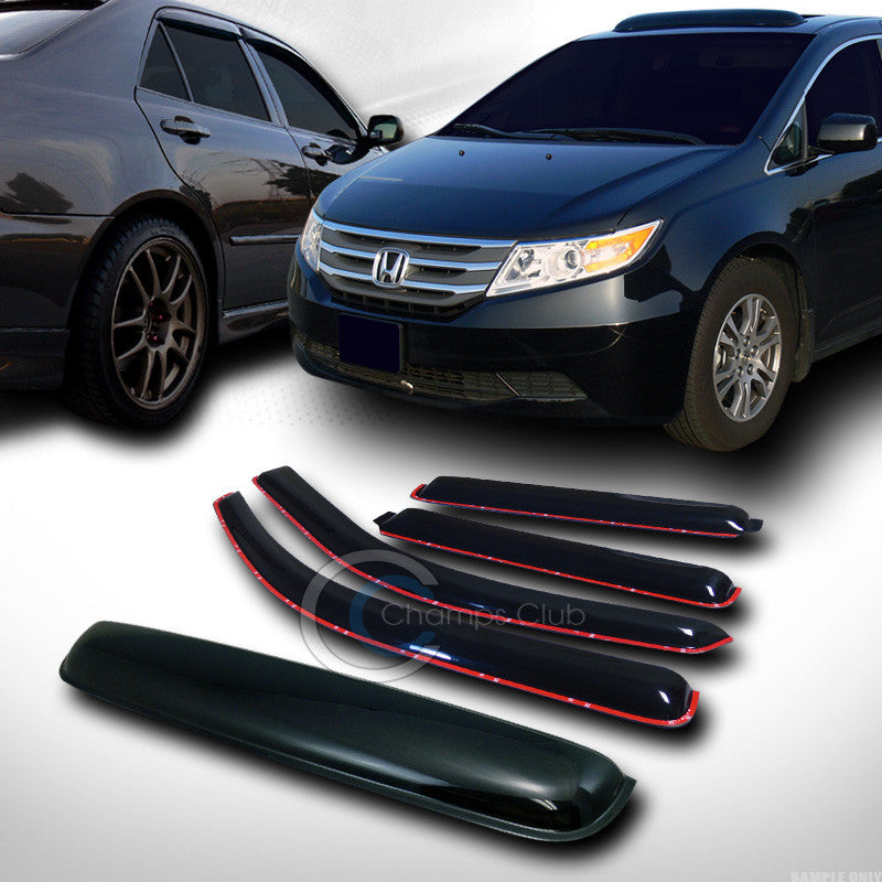 IN-CHANNEL SMOKE SUN WINDOW VISORS+SUNROOF ROOF GUARD 02-06 TRAILBLAZER/ENVOY XL