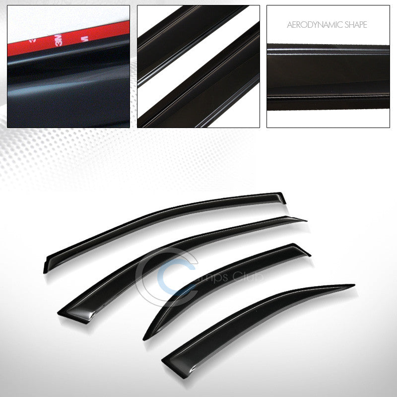 SUN/RAIN GUARD SMOKE VENT SHADE DEFLECTOR WINDOW VISORS 4P V2 02-06 TOYOTA CAMRY