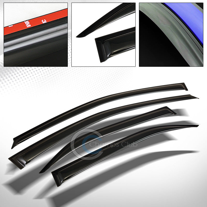 SUN/RAIN GUARD SMOKE VENT SHADE DEFLECTOR WINDOW VISORS 4P 12 13 14 TOYOTA CAMRY