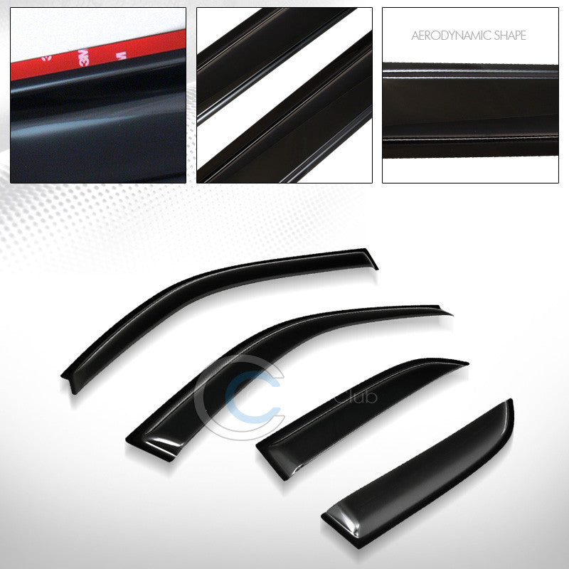 SUN/RAIN GUARD SMOKE VENT SHADE DEFLECTOR WINDOW VISORS 4P V2 92-96 TOYOTA CAMRY