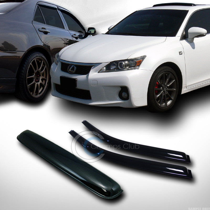 SMOKE SUN SHADE VENT WINDOW VISORS W/SUNROOF MOON ROOF GUARD 96-00 CIVIC 2DR/3DR