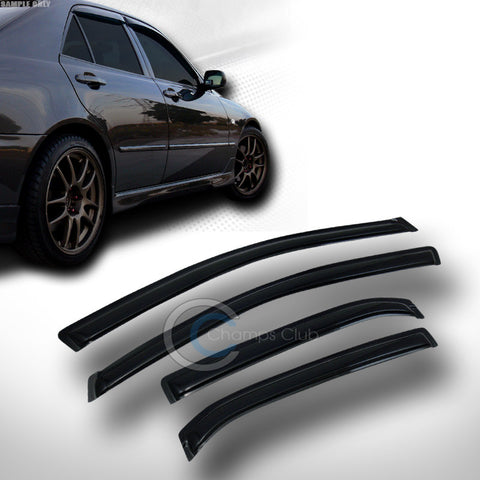 SUN/RAIN SMOKE GUARD VENT SHADE DEFLECTOR WINDOW VISORS 4PC 09-13 TOYOTA COROLLA