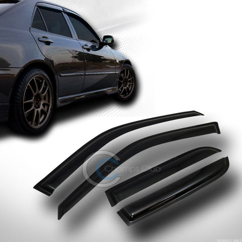 SUN/RAIN GUARD SMOKE VENT SHADE DEFLECTOR WINDOW VISORS 4PC 02-06 HONDA CRV CR-V