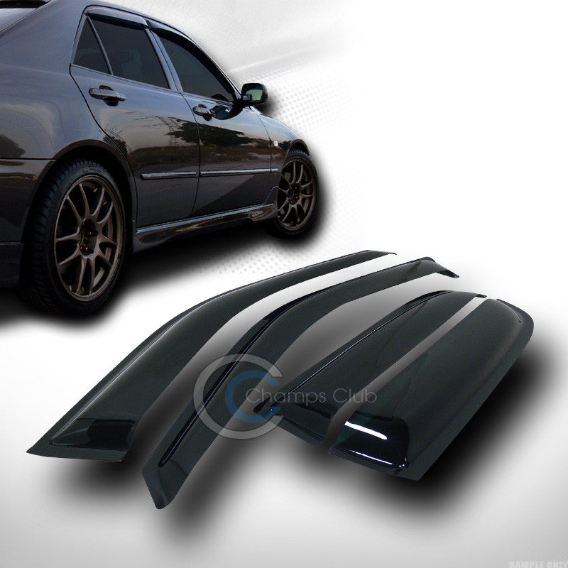 SUN/RAIN GUARD SMOKE VENT SHADE DEFLECTOR WINDOW VISORS 4PC 07-11 HONDA CRV CR-V