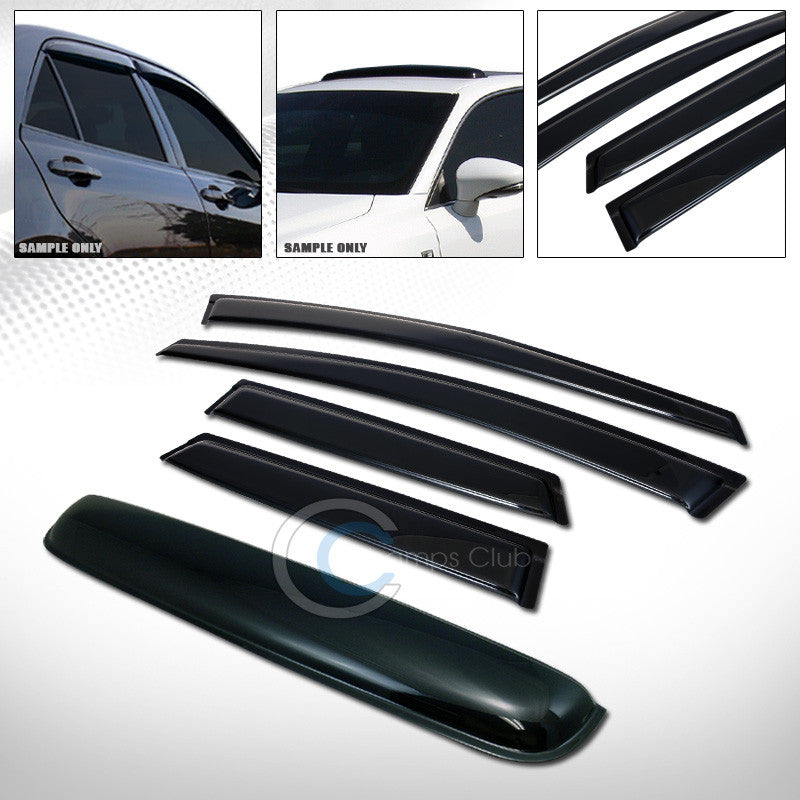 SMOKE SUN SHADE VENT WINDOW VISORS+SUNROOF MOON ROOF GUARD 07-12 MAZDA CX-7 CX7