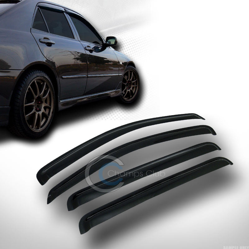 SUN/RAIN/WIND GUARDS SMOKE SHADE DEFLECTOR WINDOW VISORS 4PC 04-10 DODGE DURANGO