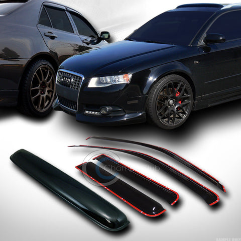 IN-CHANNEL SMOKE WINDOW VISOR+SUNROOF MOON ROOF GUARD 91-01 EXPLORER/MOUNTAINEER