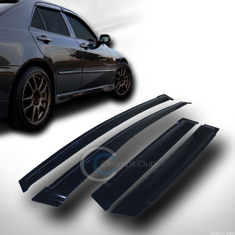 SUN/RAIN GUARD SMOKE VENT SHADE DEFLECTOR WINDOW VISORS 4PC 09-03 14 HONDA FIT